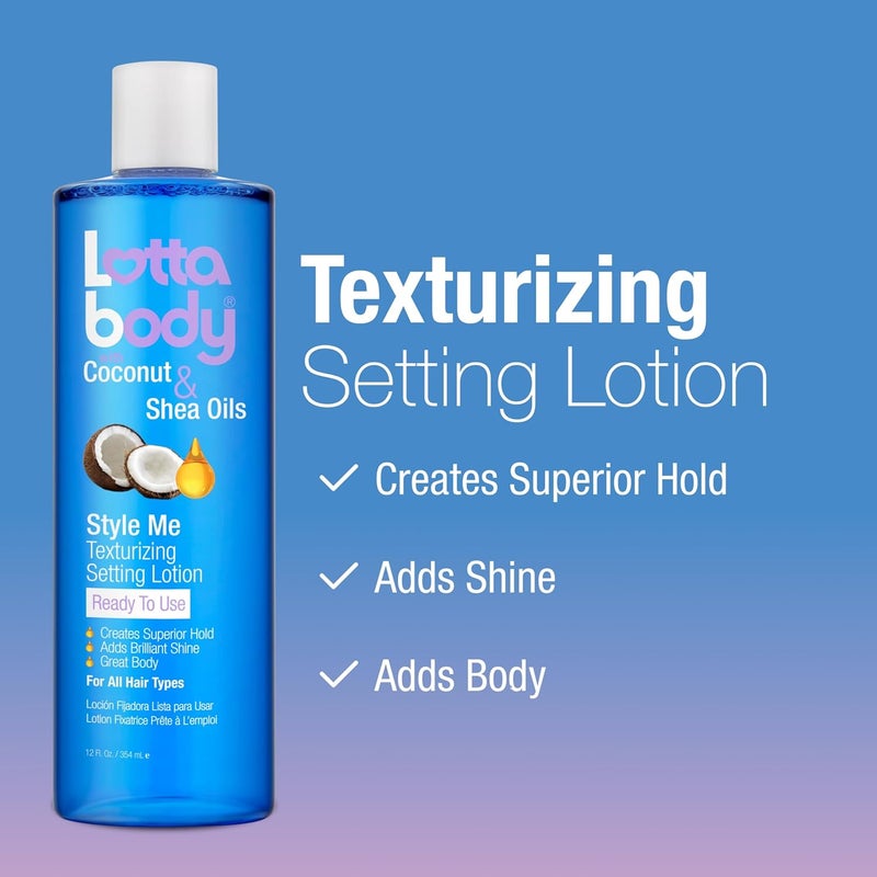 Lottabody Style Me Texturizing Setting Lotion with Coconut & Shea Oils - 354ml - Image 4
